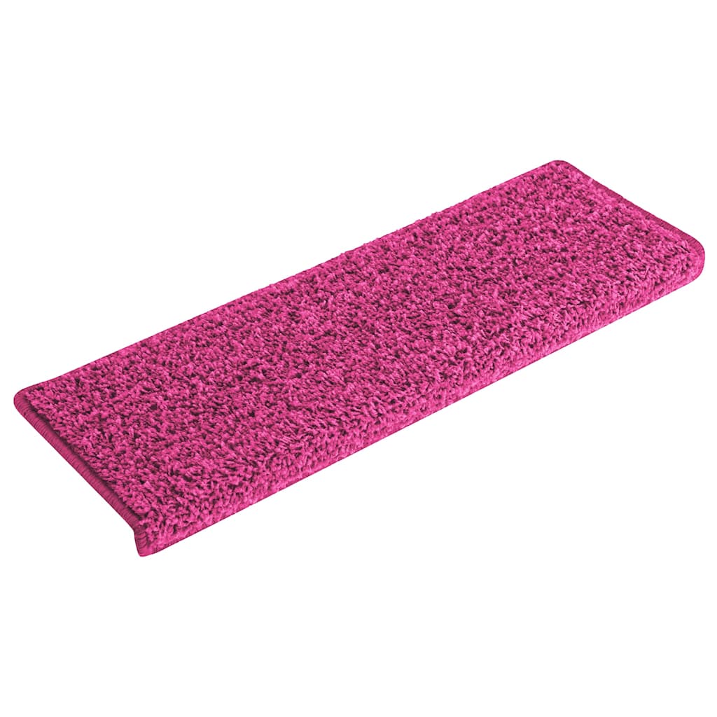 Vidaxl -Treppenmatten 15 ST 65x21x4 cm Pink