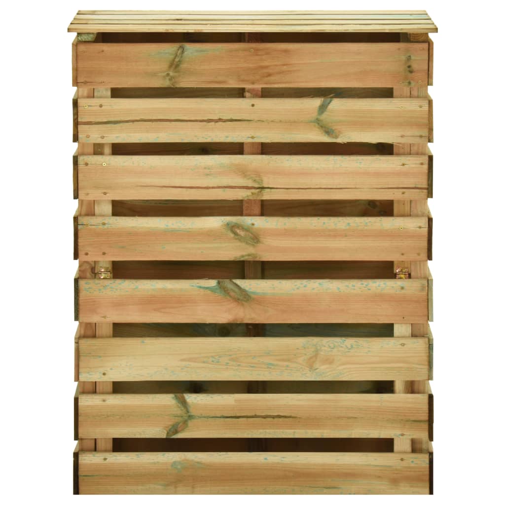 VIDAXL Gartenkompost -Mülleimer 80x50x100 cm imprägnierte Kiefer