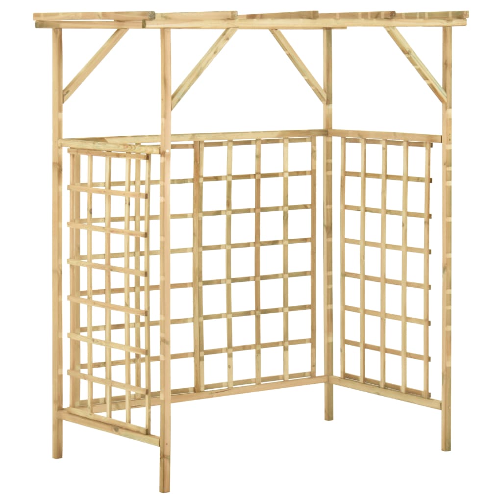 Vidaxl Pergola für 2 Behälter imprägnierte Kiefern