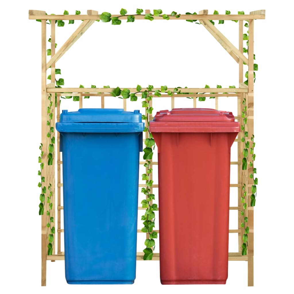 Vidaxl Pergola für 2 Behälter imprägnierte Kiefern