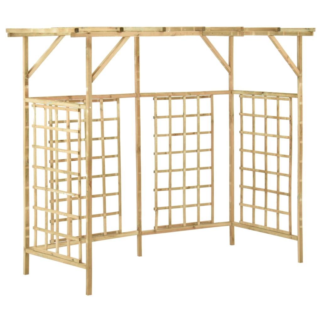 Vidaxl Pergola für 3 Behälter imprägnierte Kiefern