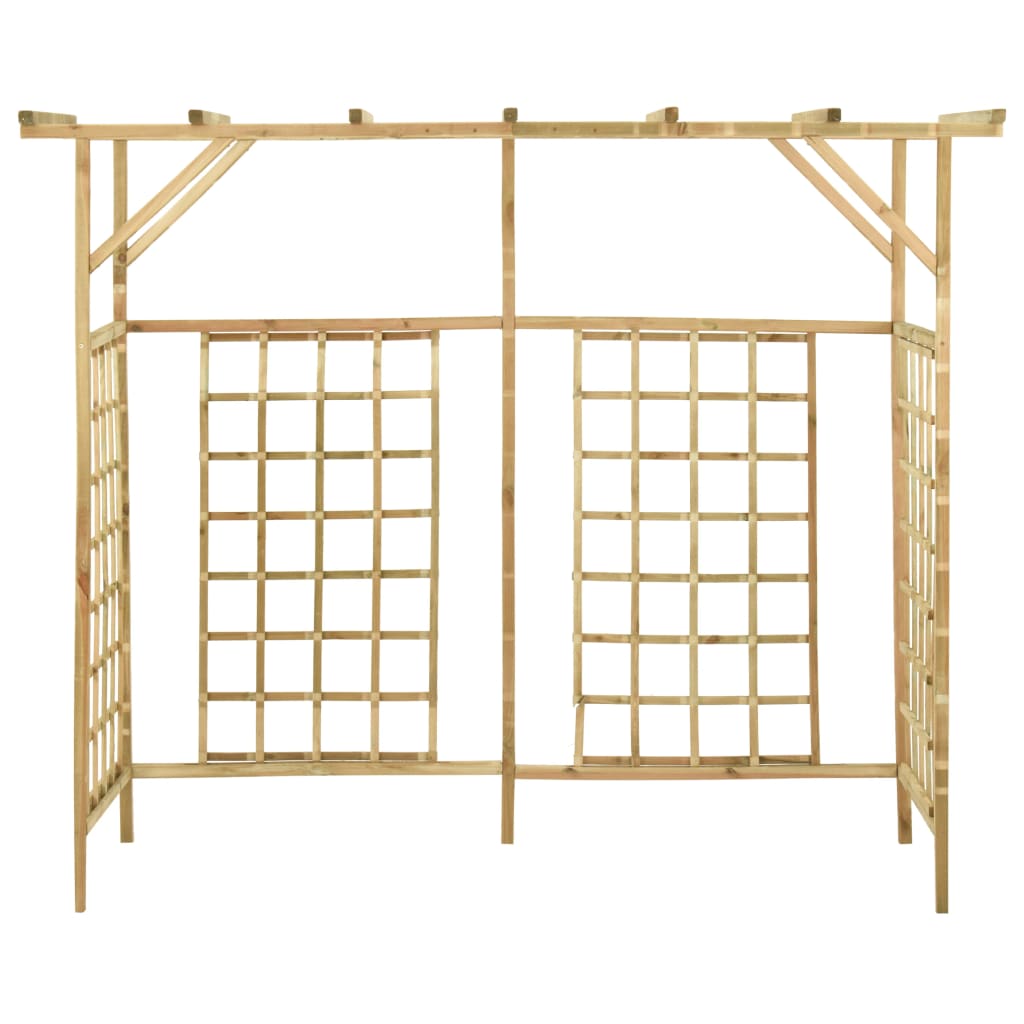 Vidaxl Pergola für 3 Behälter imprägnierte Kiefern