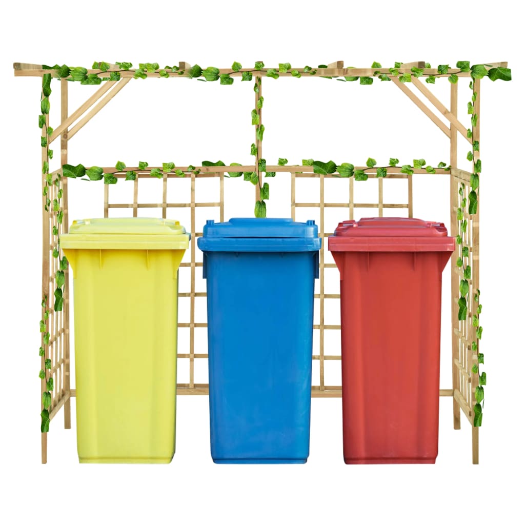 Vidaxl Pergola für 3 Behälter imprägnierte Kiefern
