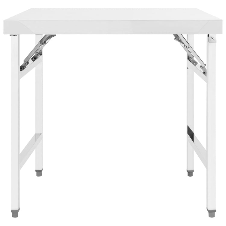 VIDAXL KÜCHTLICHKEIT TABEL COLLAPLIBLE 85X60X80 CM Edelstahl