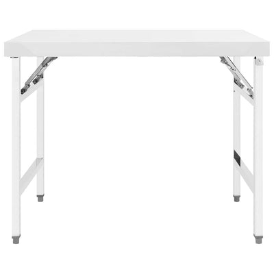 VIDAXL KÜCHTENWORK TABEL COLLAPLIBLE 100X60X80 CM Edelstahl