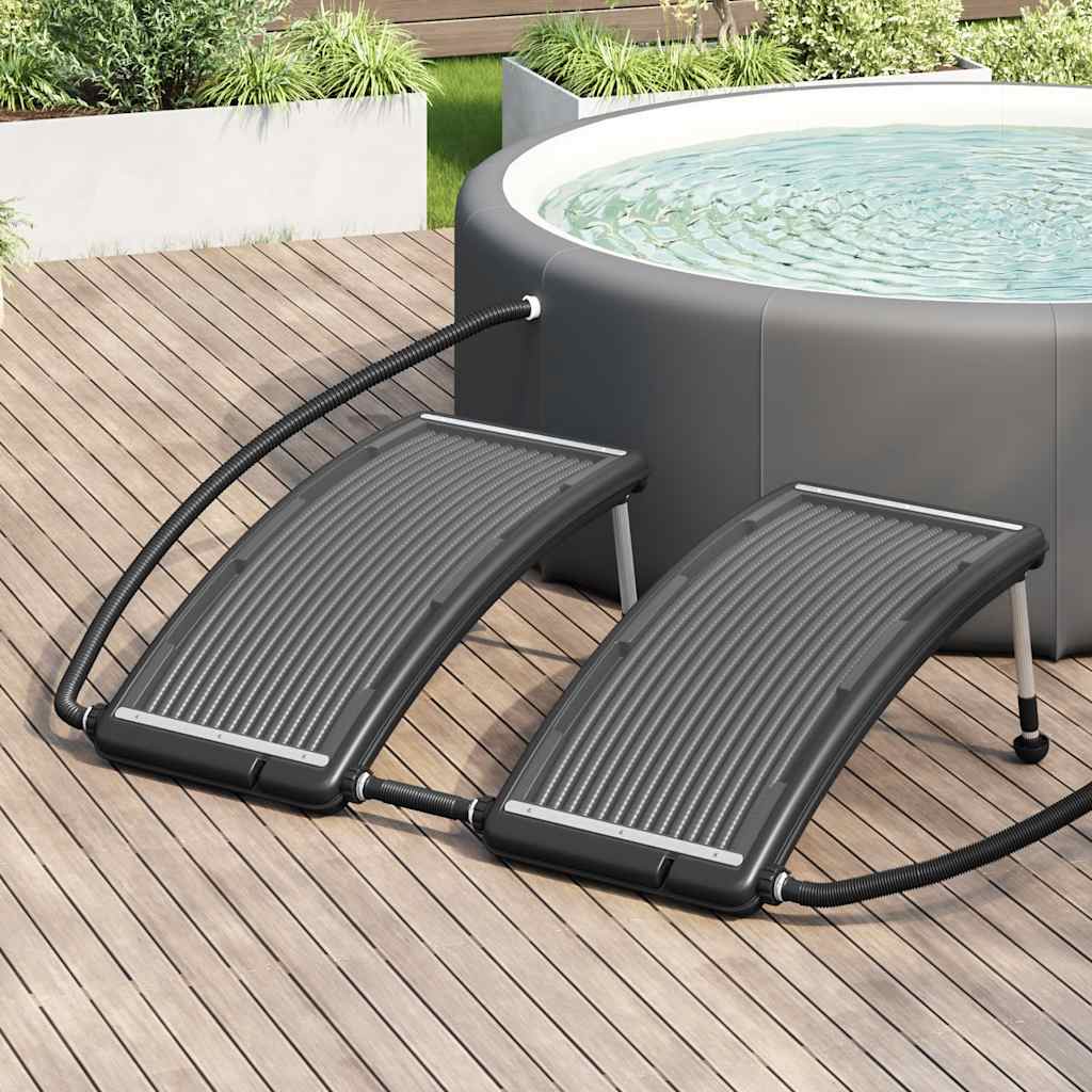 Vidaxl Schwimmbad Heizung Solar 2 ST gebogen 110 x 65 cm