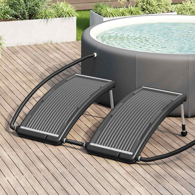 Vidaxl Schwimmbad Heizung Solar 2 ST gebogen 110 x 65 cm