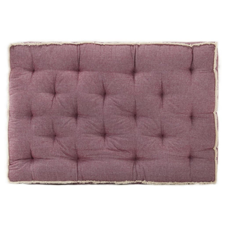 Vidaxl Bank Kissen Palette 120x80x10 cm Bordeaux Rot
