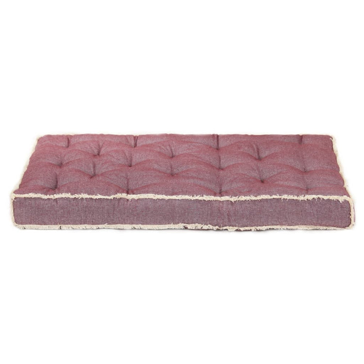 Vidaxl Bank Kissen Palette 120x80x10 cm Bordeaux Rot
