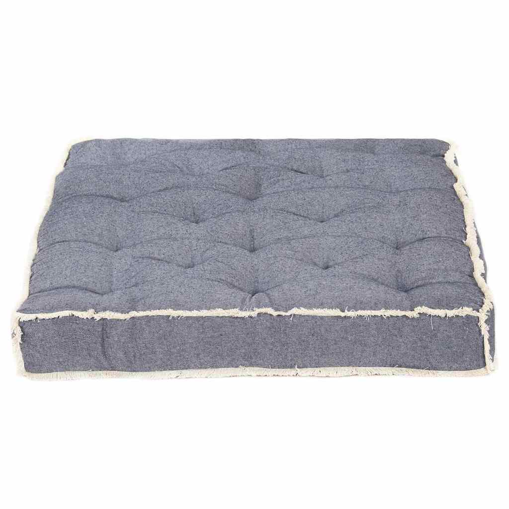 Vidaxl Bank Kissen Palette 120x80x10 cm Blau