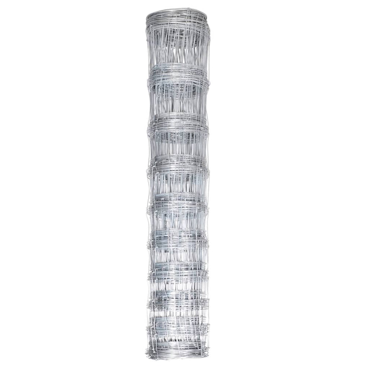 Vidaxl HEK 50 x 1 m verzinkte Stahl Silberfarbe