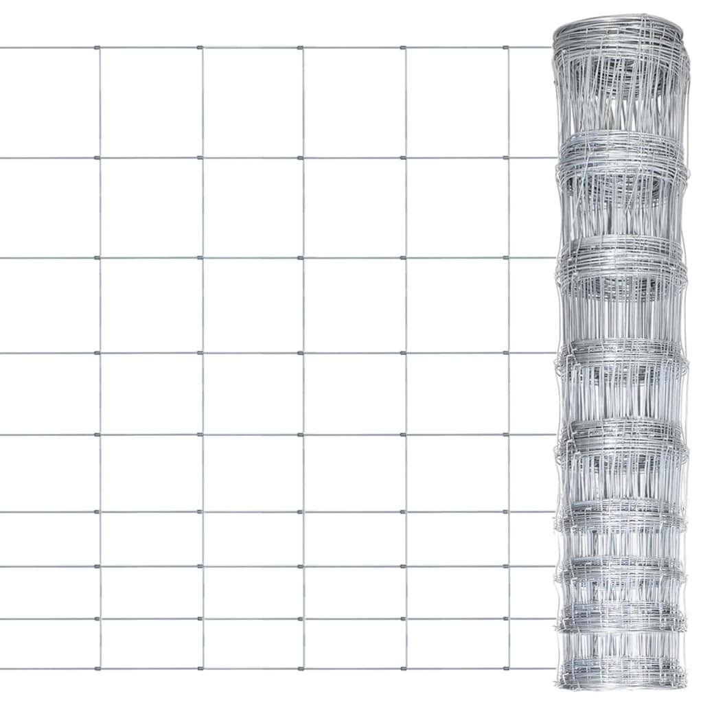 Vidaxl HEK 50 x 1,2 M verzinkte Stahl Silberfarbe