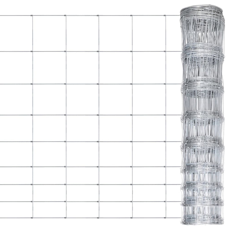 Vidaxl HEK 50 x 1,2 M verzinkte Stahl Silberfarbe