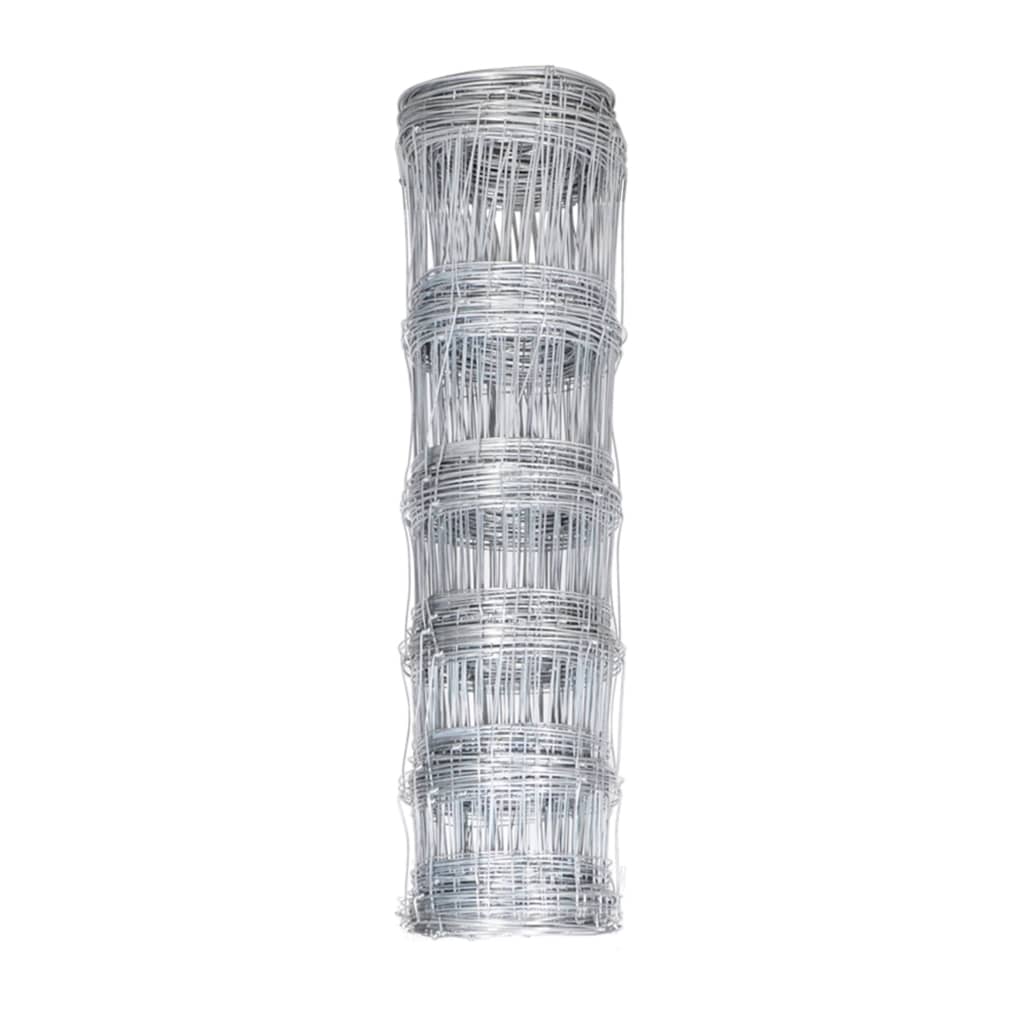 Vidaxl HEK 50x1,5 M verzinkte Stahl Silberfarbe