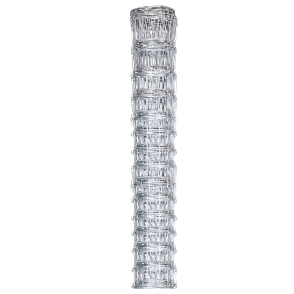 Vidaxl HEK 50 x 1,6 M verzinkte Stahl Silberfarbe