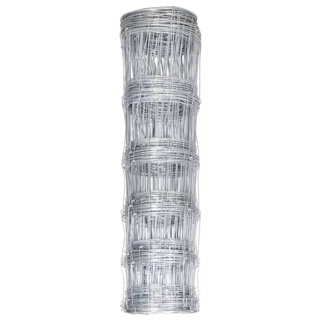 Vidaxl HEK 50 x 0,8 M verzinkte Stahl Silberfarbe