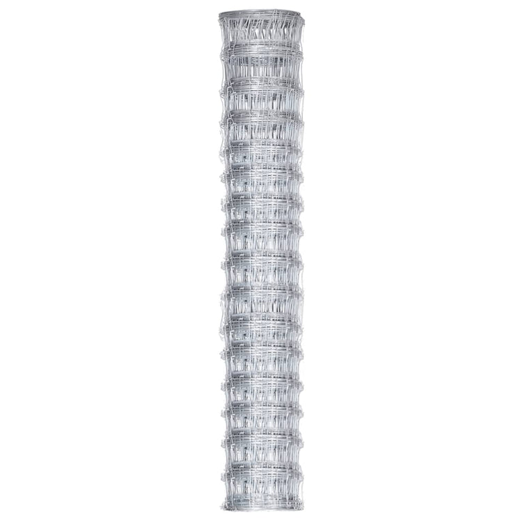 Vidaxl HEK 50 x 0,8 M verzinkte Stahl Silberfarbe