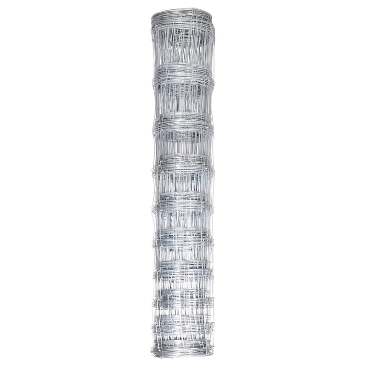 Vidaxl HEK 50 x 1 m verzinkte Stahl Silberfarbe