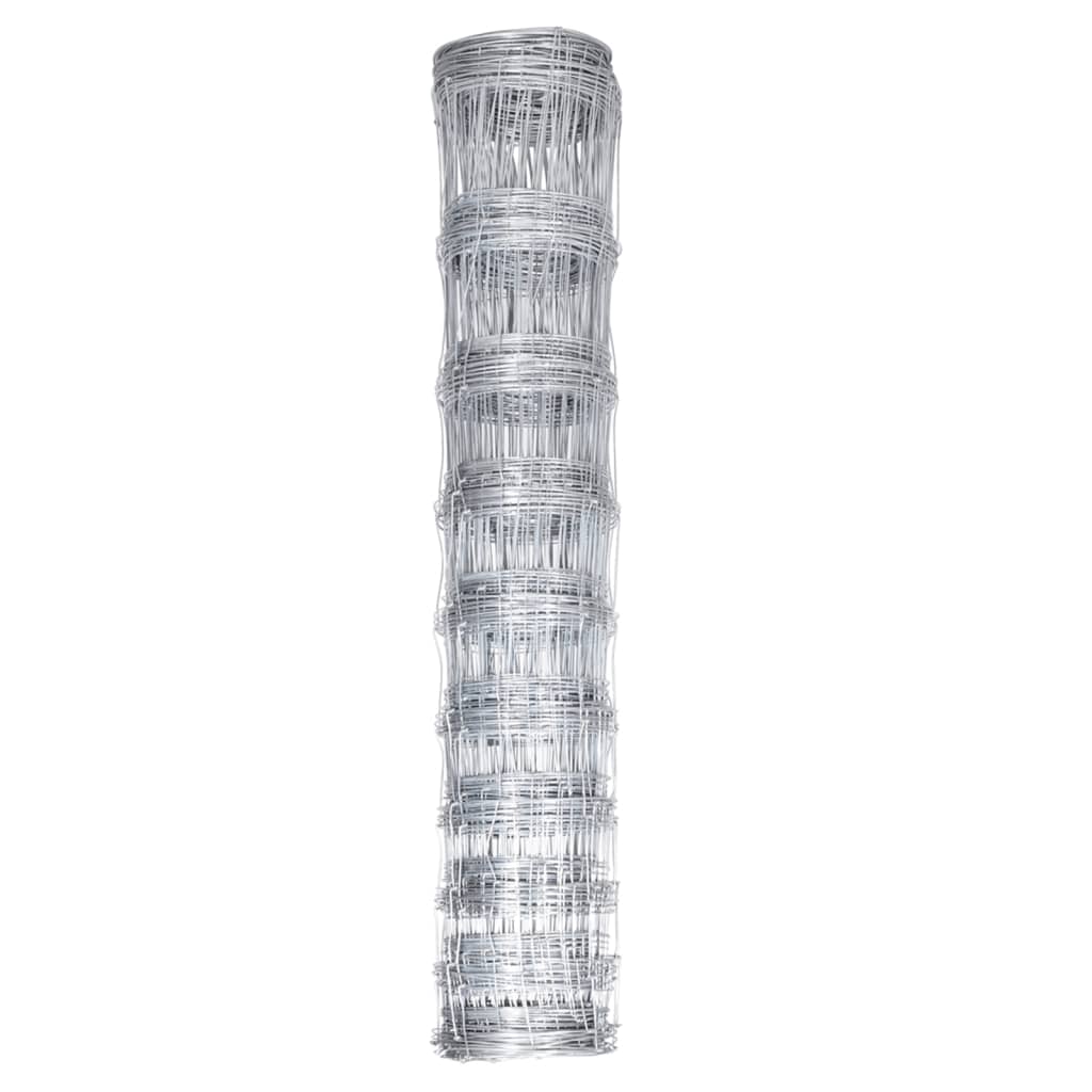 Vidaxl HEK 50 x 1,2 M verzinkte Stahl Silberfarbe