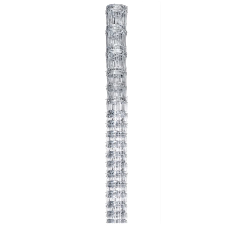 Vidaxl HEK 50x1.25 M verzinkte Stahl Silberfarbe