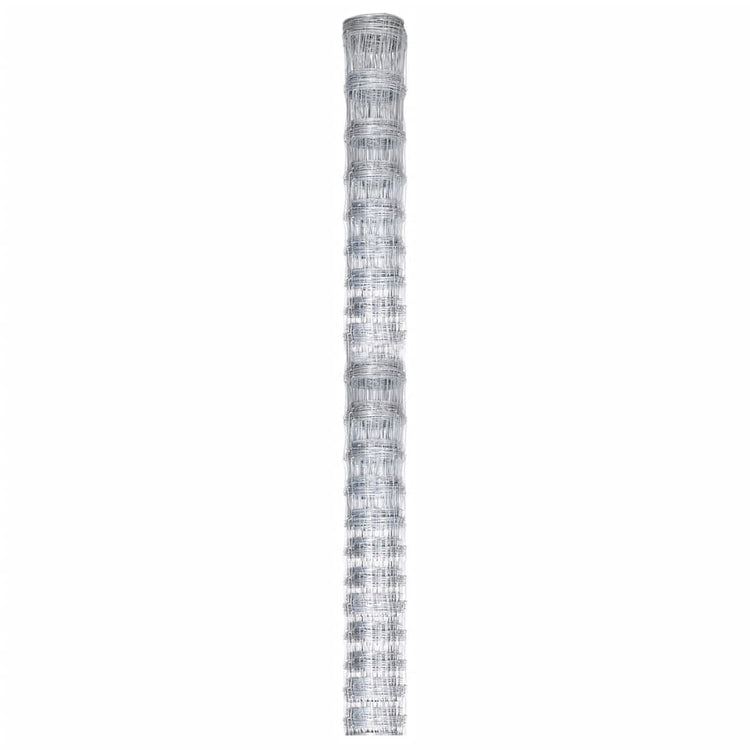 Vidaxl HEK 50x1.25 M verzinkte Stahl Silberfarbe