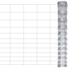 Vidaxl -Zaun 50 m 150 cm verzinkter Stahl Silberfarben