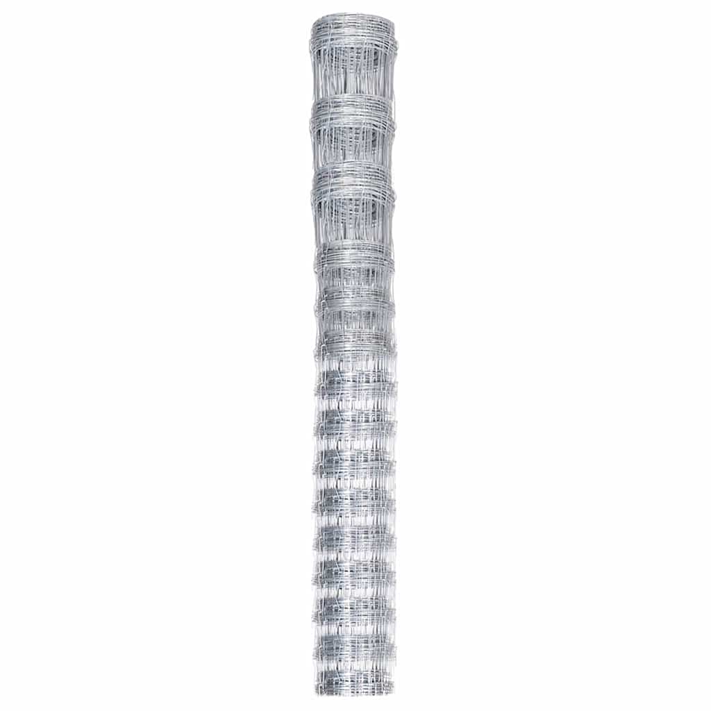 Vidaxl HEK 50 x 1,6 M verzinkte Stahl Silberfarbe