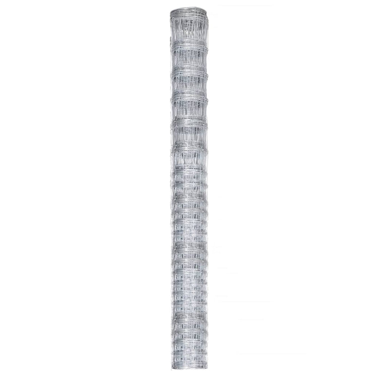 Vidaxl Gartenzaun 50x1,6 m verzinkter Stahl Silberfarbe