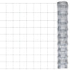 Vidaxl Gartenzaun 50x1 m verzinkter Stahl silberfarben