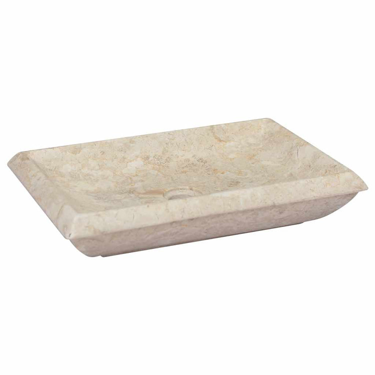 Vidaxl Sink 50x35x10 cm Marmorcreme gefärbt