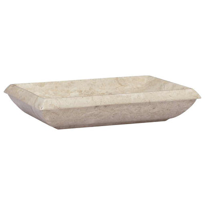 Vidaxl Sink 50x35x10 cm Marmorcreme gefärbt