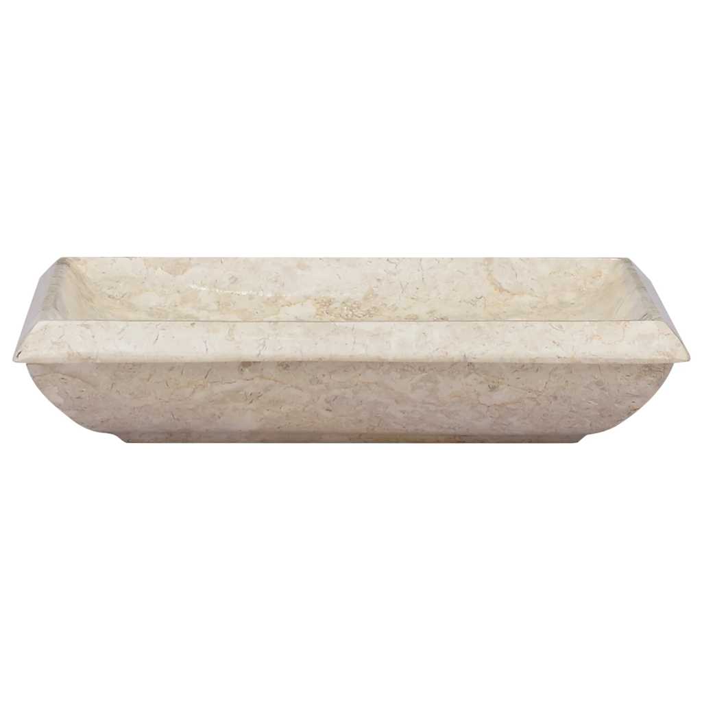 Vidaxl Sink 50x35x10 cm Marmorcreme gefärbt
