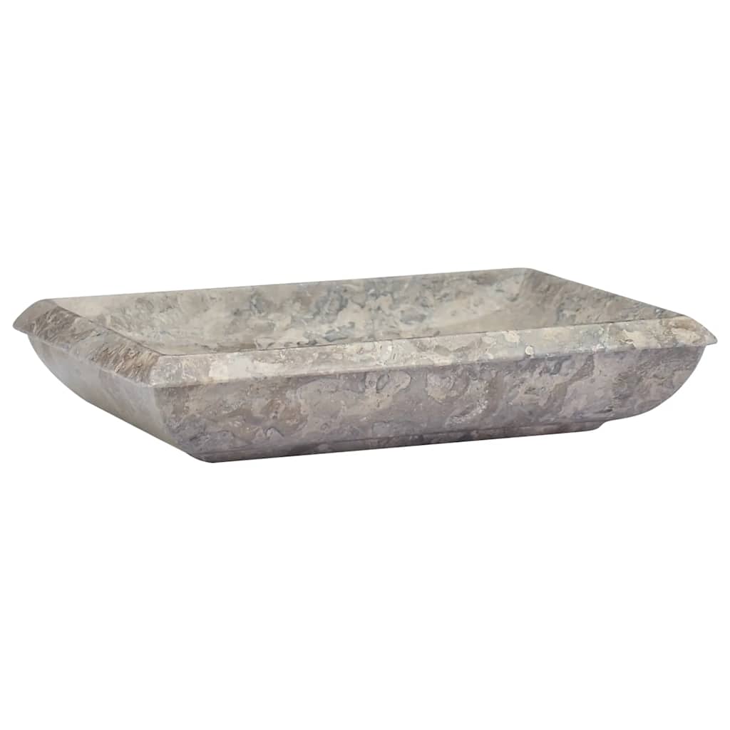 Vidaxl Sink 50x35x10 cm Marmorgrau
