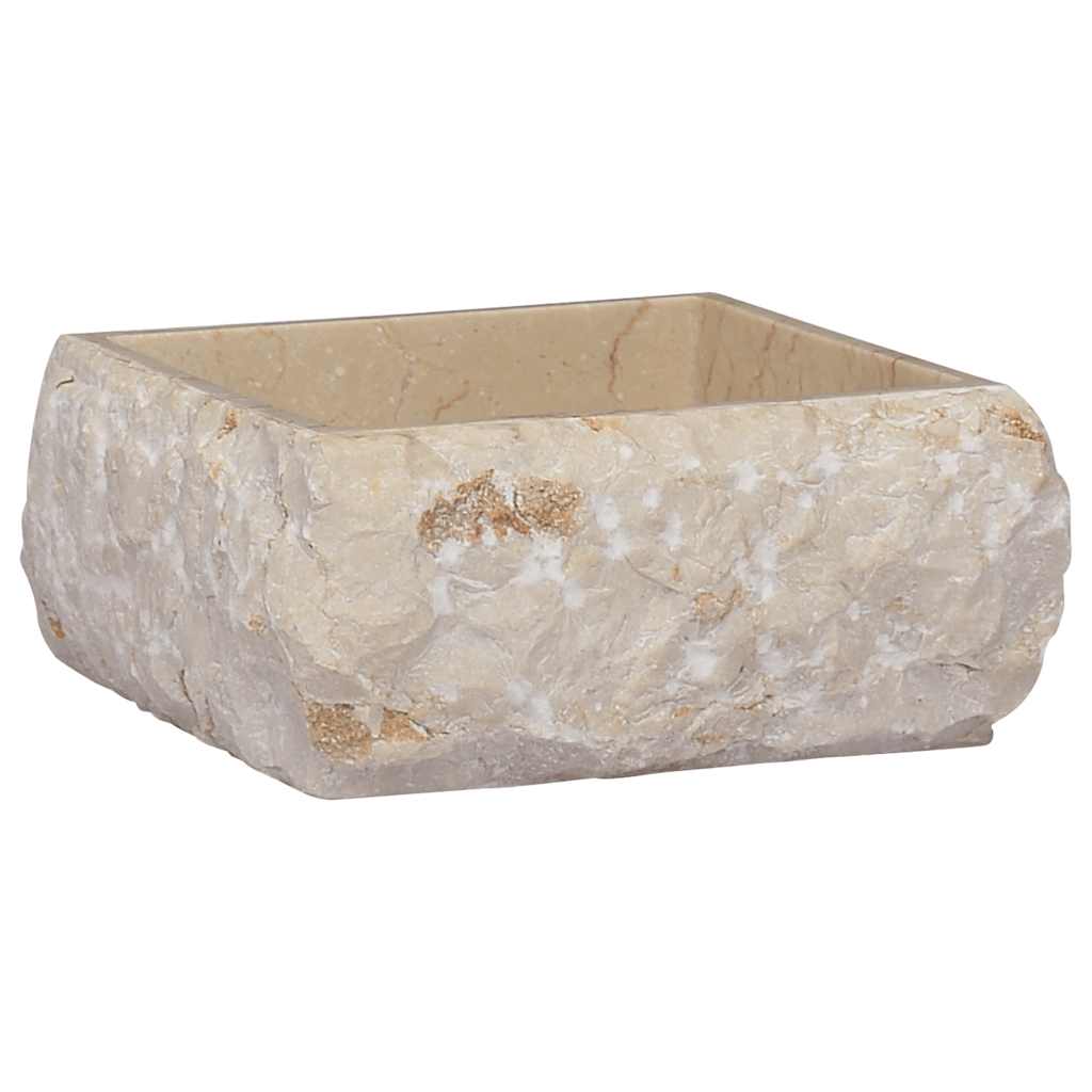Vidaxl Sink 30x30x13 cm Marmorcreme -ausgelöst