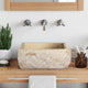Vidaxl Sink 30x30x13 cm Marmorcreme -ausgelöst