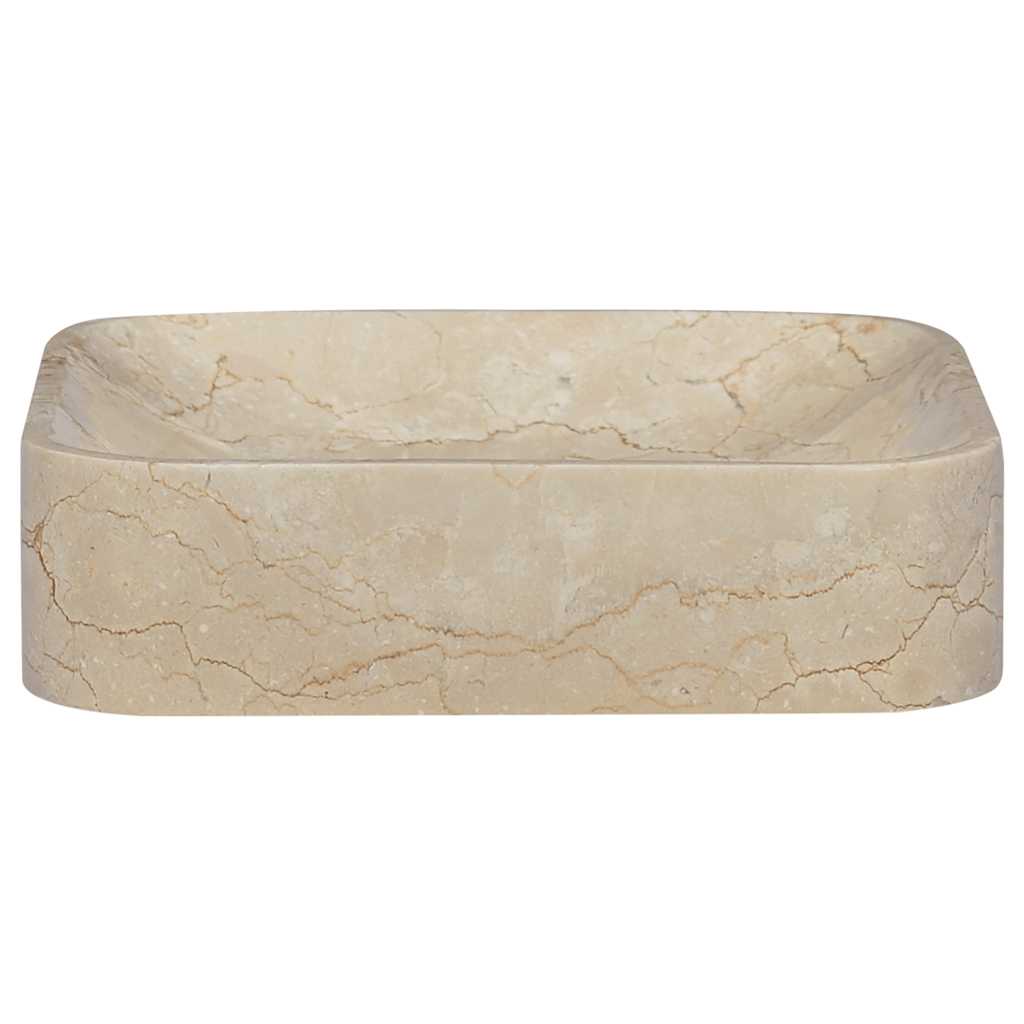 Vidaxl Sink 40x40x10 cm Marmorcreme gefärbt