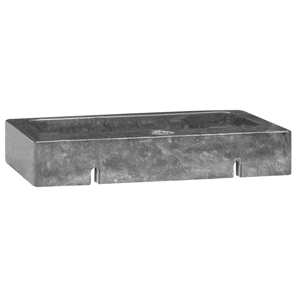 VIDAXL WASHBAIN -MALL -MOUND 38x24x6,5 cm Marmorgrau