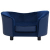 Vidaxl Hundebank 69x49x40 cm Pluche und künstliches Lederblau
