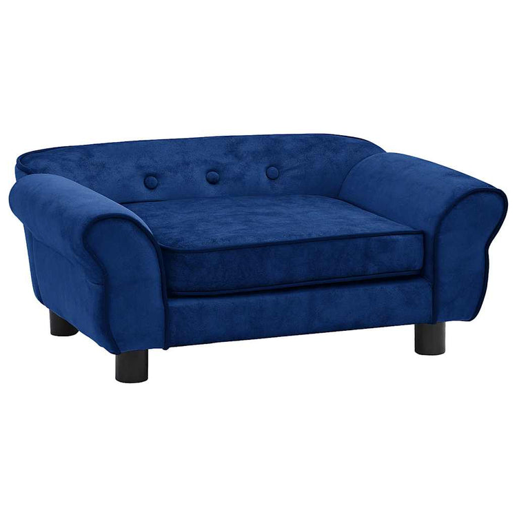 Vidaxl Hundebank 72x45x30 cm Plüschblau
