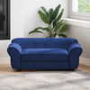 Vidaxl Hundebank 72x45x30 cm Plüschblau