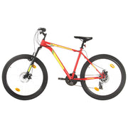Vidaxl Mountainbike 21 Zahnräder 27,5 -Zoll -Räder 42 cm Rahmen rot - afbeelding 1