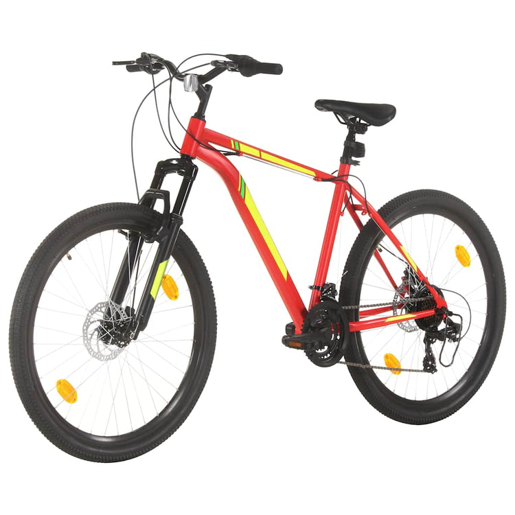 Vidaxl Mountainbike 21 Zahnräder 27,5 -Zoll -Räder 42 cm Rahmen rot