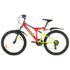 Vidaxl Mountainbike 21 Zahnräder 26 Zoll Räder 49 cm Rot