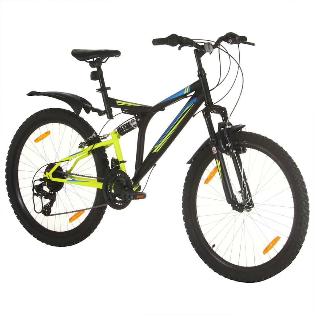 VidaXL Mountainbike 21 Gänge 26 Zoll Räder 49 cm Schwarz