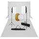 Vidaxl Photo Studio Set mit Softbox -Lampen, Hintergrund und Reflektor