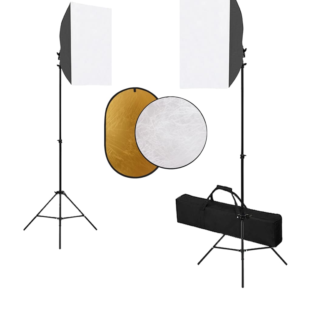 Vidaxl Photo Studio Set mit Softbox -Lampen und Reflektor