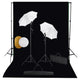 Vidaxl Photo Studio Set mit Lampen, Regenschirmen, Hintergrund und Reflektor