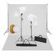 Vidaxl Photo Studio Set mit Lampen, Regenschirmen, Hintergrund und Reflektor