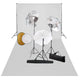 Vidaxl Photo Studio Set mit Lampen, Regenschirmen, Hintergrund und Reflektor