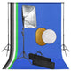 Vidaxl Photo Studio Set mit Softbox -Lampen, Hintergrund und Reflektor